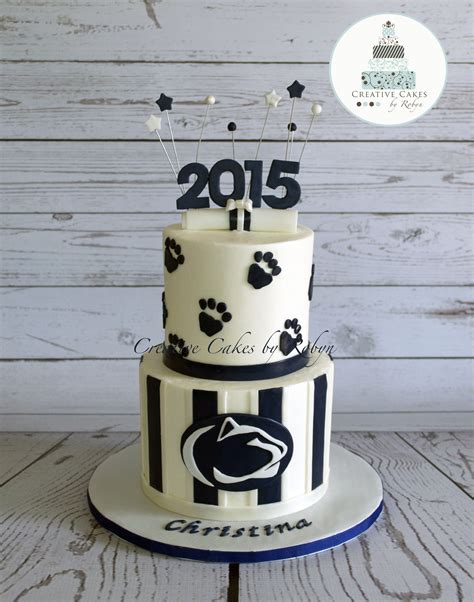 penn state graduation cake|More.